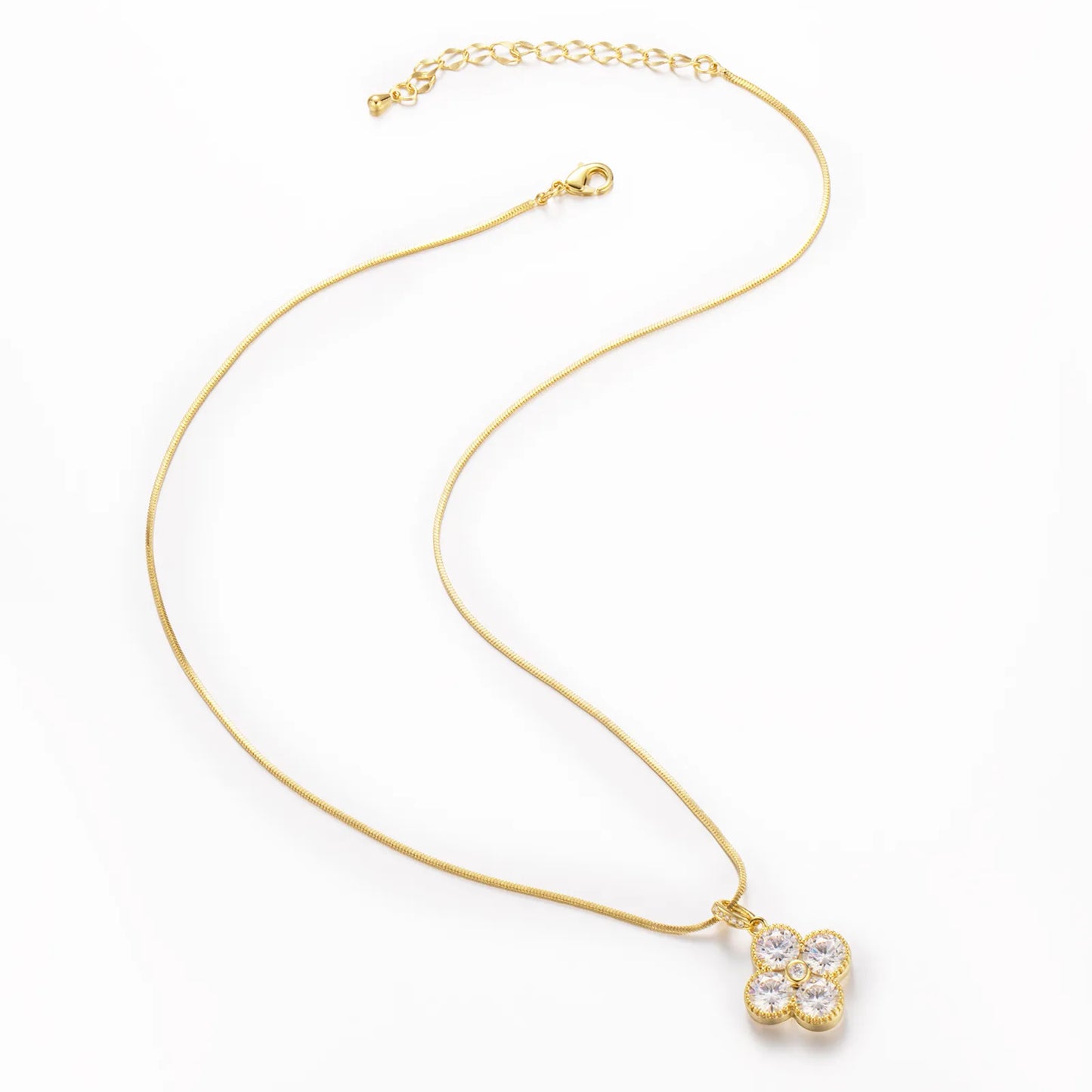 Clover Necklace with Chain