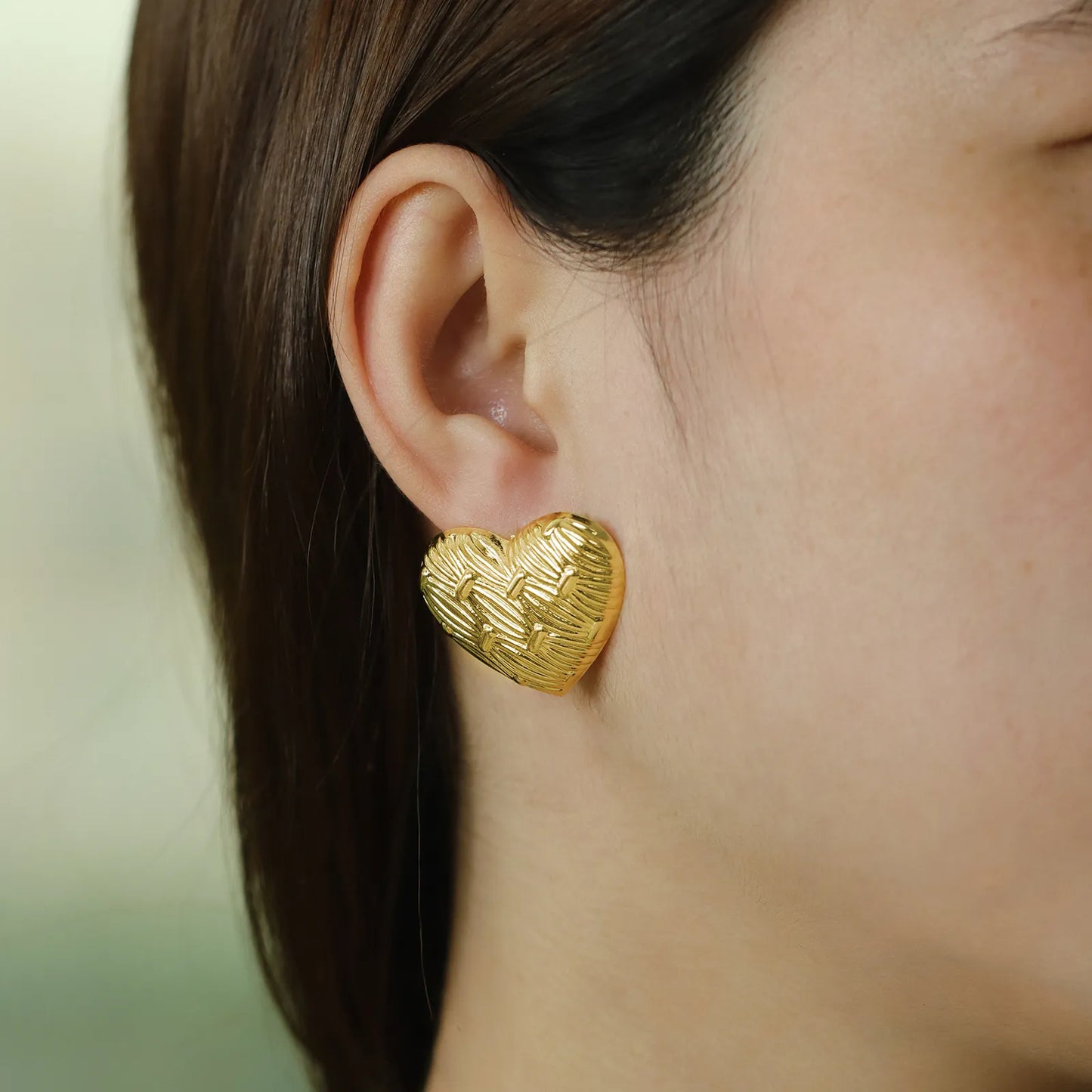 Heart Stud Earrings