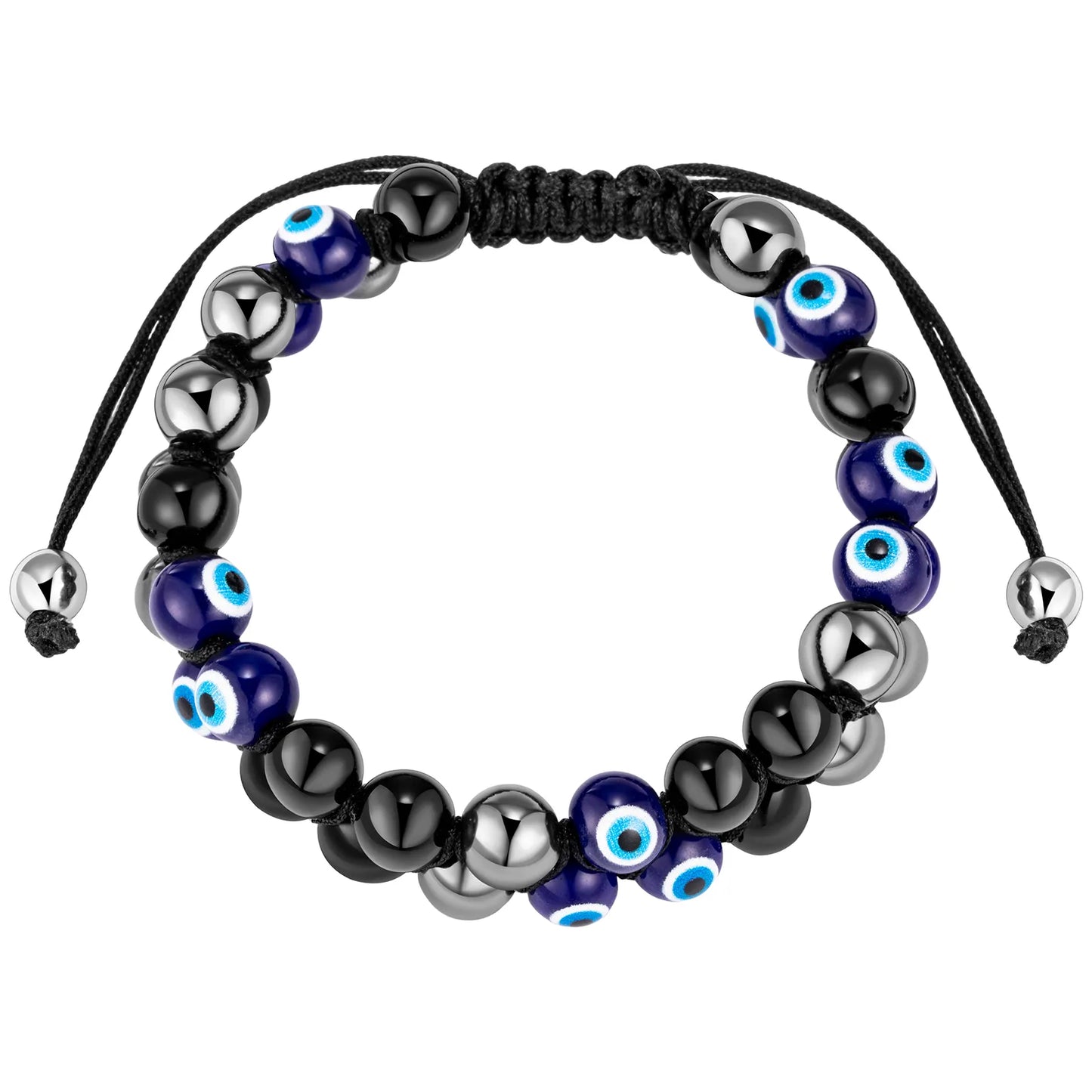 Ajatine double layer beaded bracelet, adjustable design