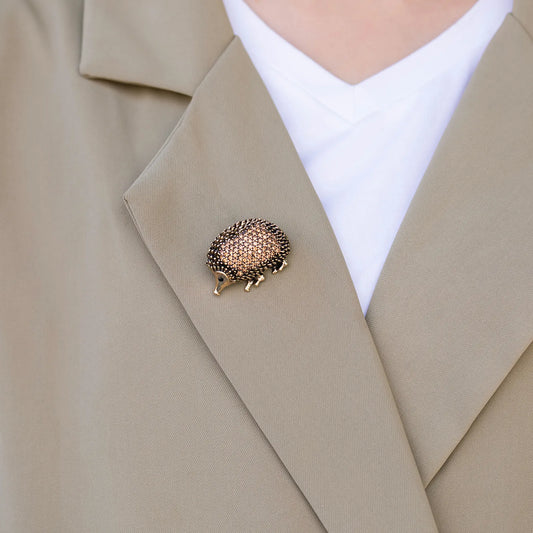 Vintage Hedgehog Brooch for Women