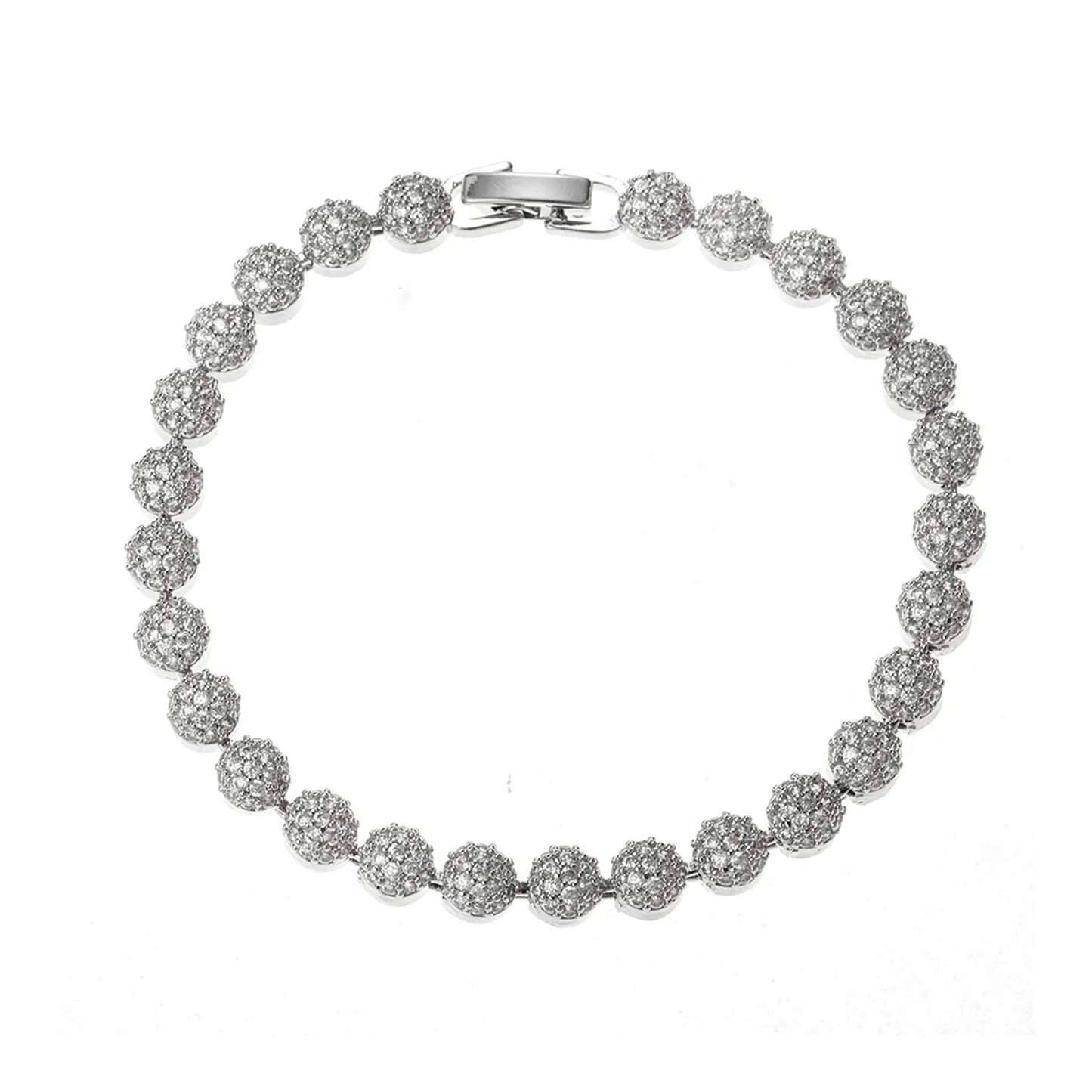 Sparkling Ajatine 3A Cubic Zirconia Brass Tennis Bracelet for women
