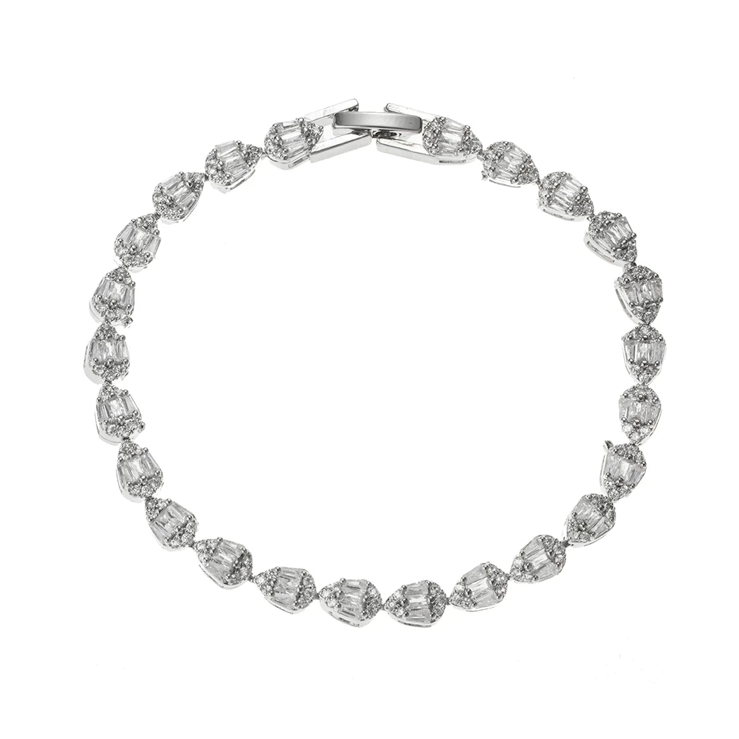 Sparkling Ajatine 3A Cubic Zirconia Brass Tennis Bracelet for women