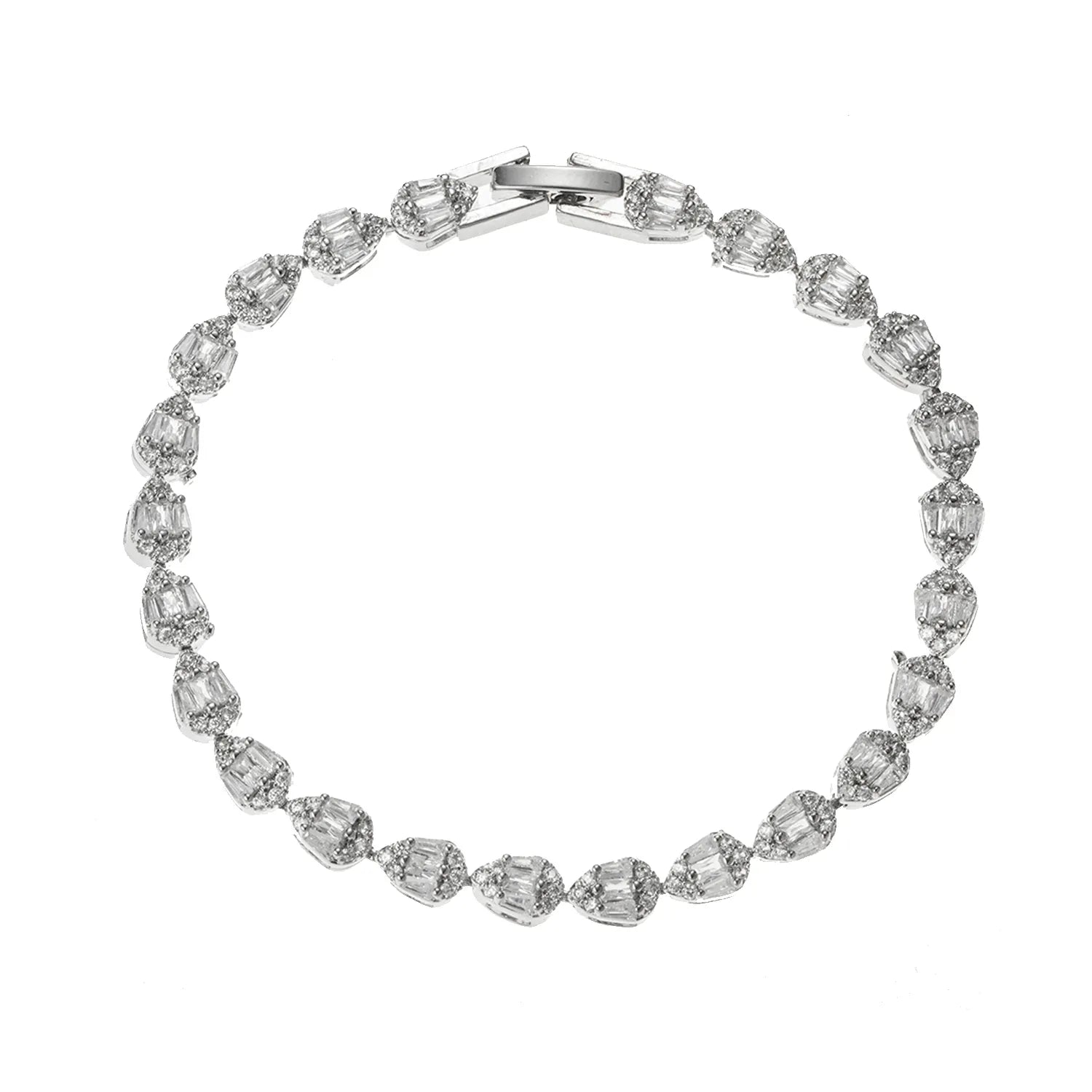 Sparkling Ajatine 3A Cubic Zirconia Brass Tennis Bracelet for women