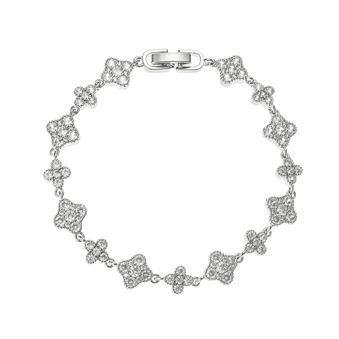 Sparkling Ajatine 3A Cubic Zirconia Brass Tennis Bracelet for women