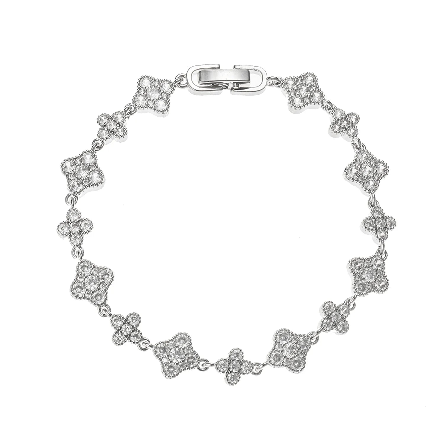 Sparkling Ajatine 3A Cubic Zirconia Brass Tennis Bracelet for women