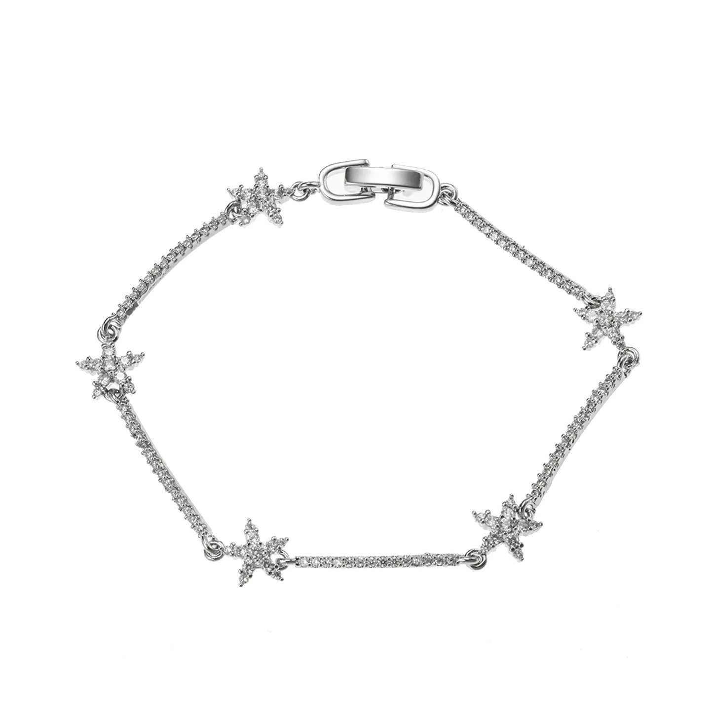 Sparkling Ajatine 3A Cubic Zirconia Brass Tennis Bracelet for women