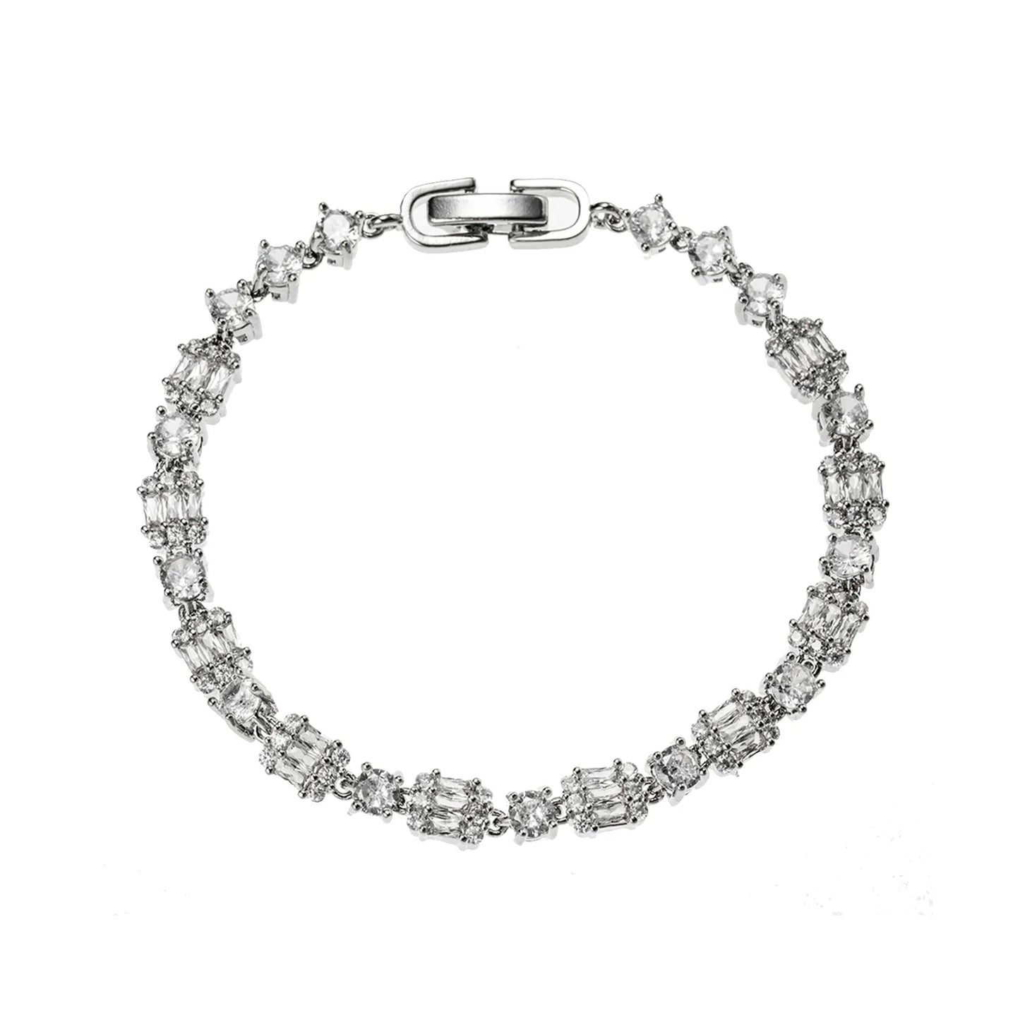 Sparkling Ajatine 3A Cubic Zirconia Brass Tennis Bracelet for women