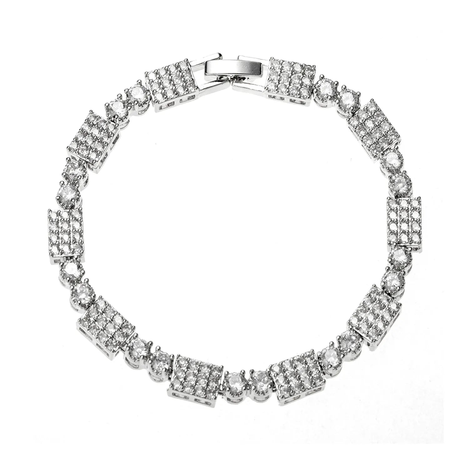 Ajatine Sparkling 3A Cubic Zirconia Brass Tennis Bracelet for women