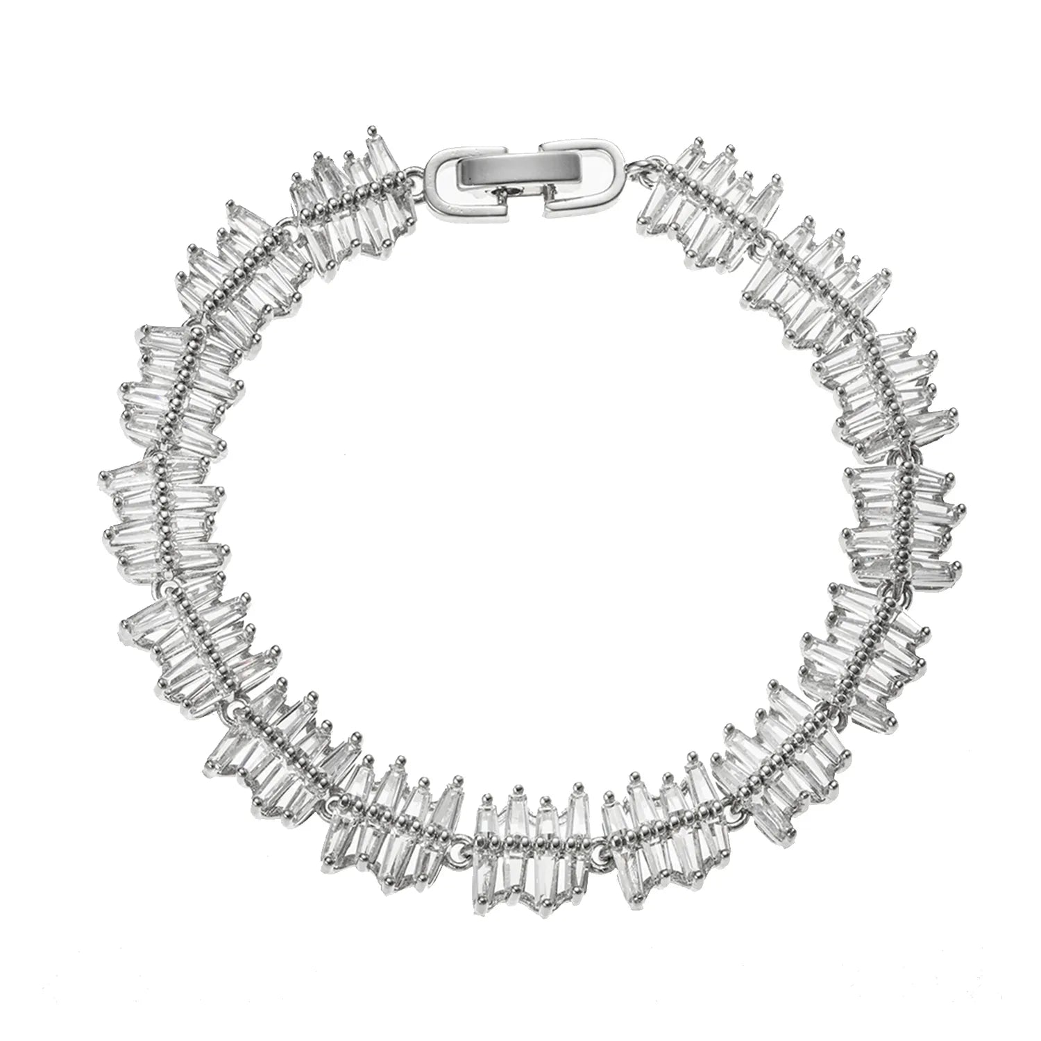 Sparkling Ajatine 3A Cubic Zirconia Brass Tennis Bracelet for women