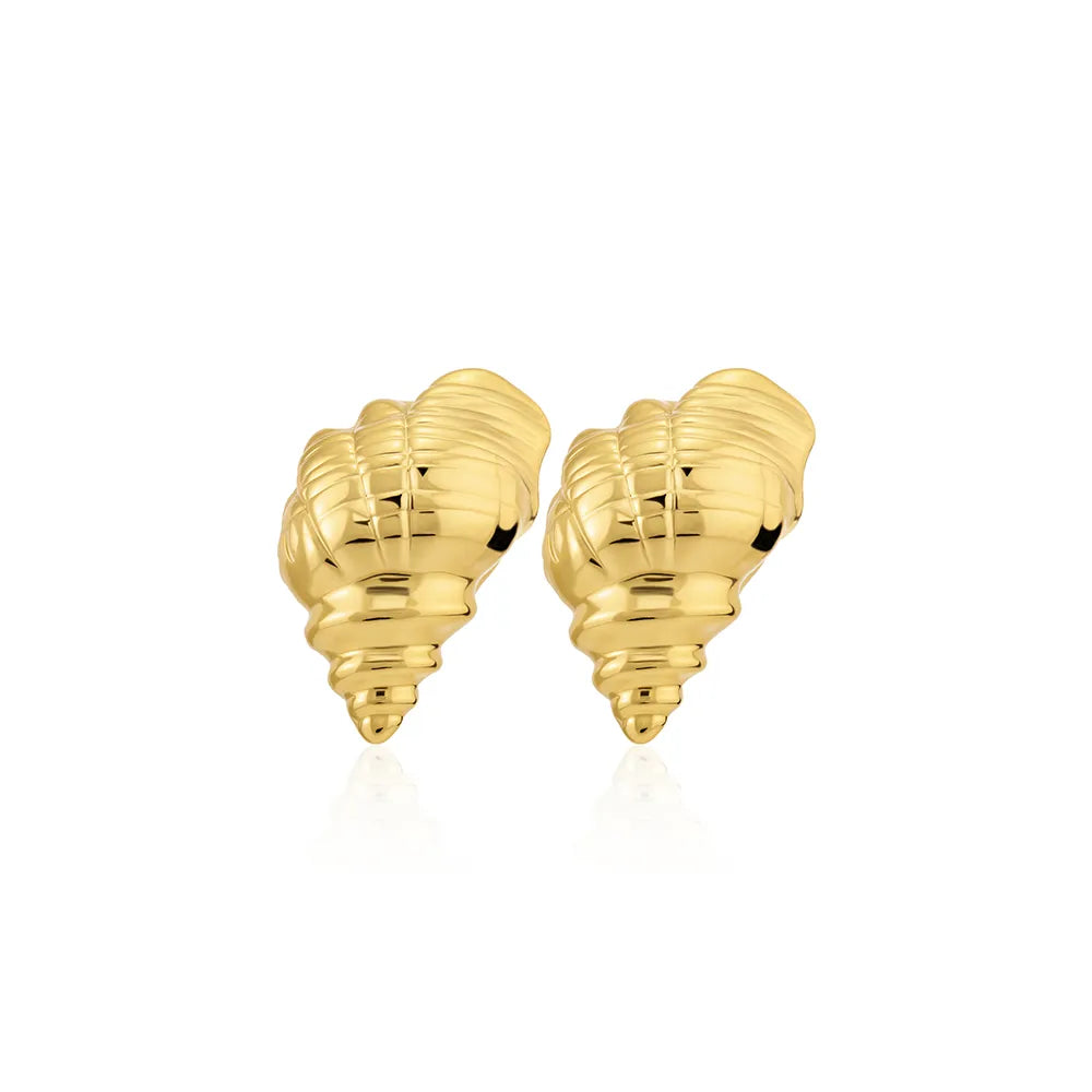 Conch Stud Earrings for Women | Boho Beach Jewelry | Ajatine