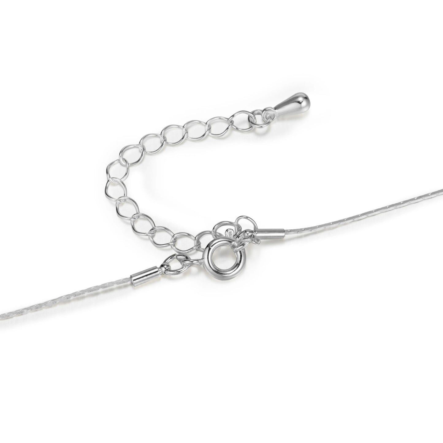 Ajatine silver chain pearl necklace, elegant pearl jewelry