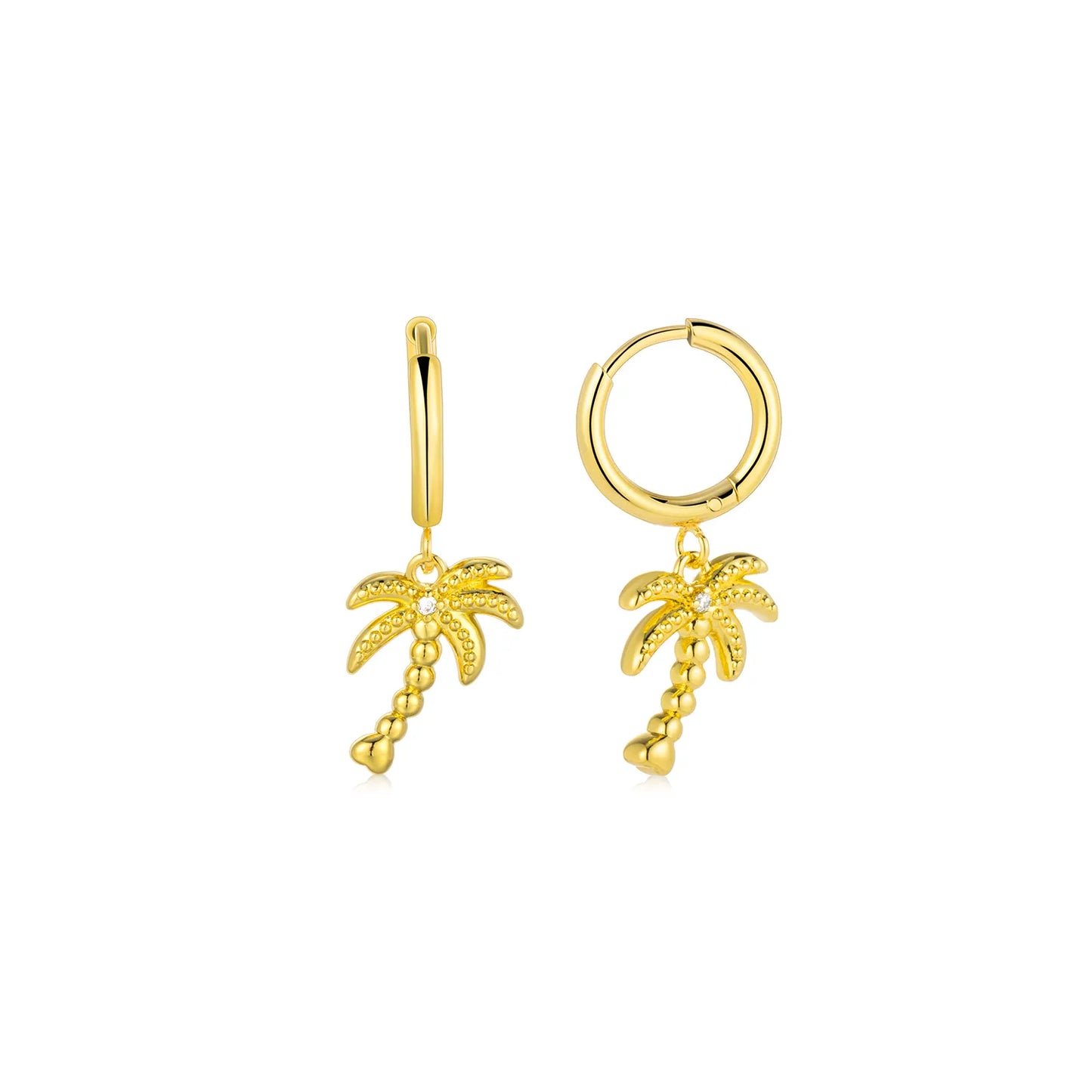 Whimsical palm tree earrings - perfect for beach party & vacation looks