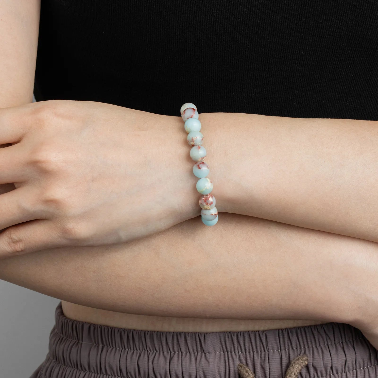 Ajatine Natural Stone Bracelet, Beaded Design for Daily Wear & Gifting