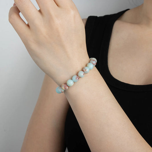 Ajatine Natural Stone Bracelet, Beaded Design for Daily Wear & Gifting