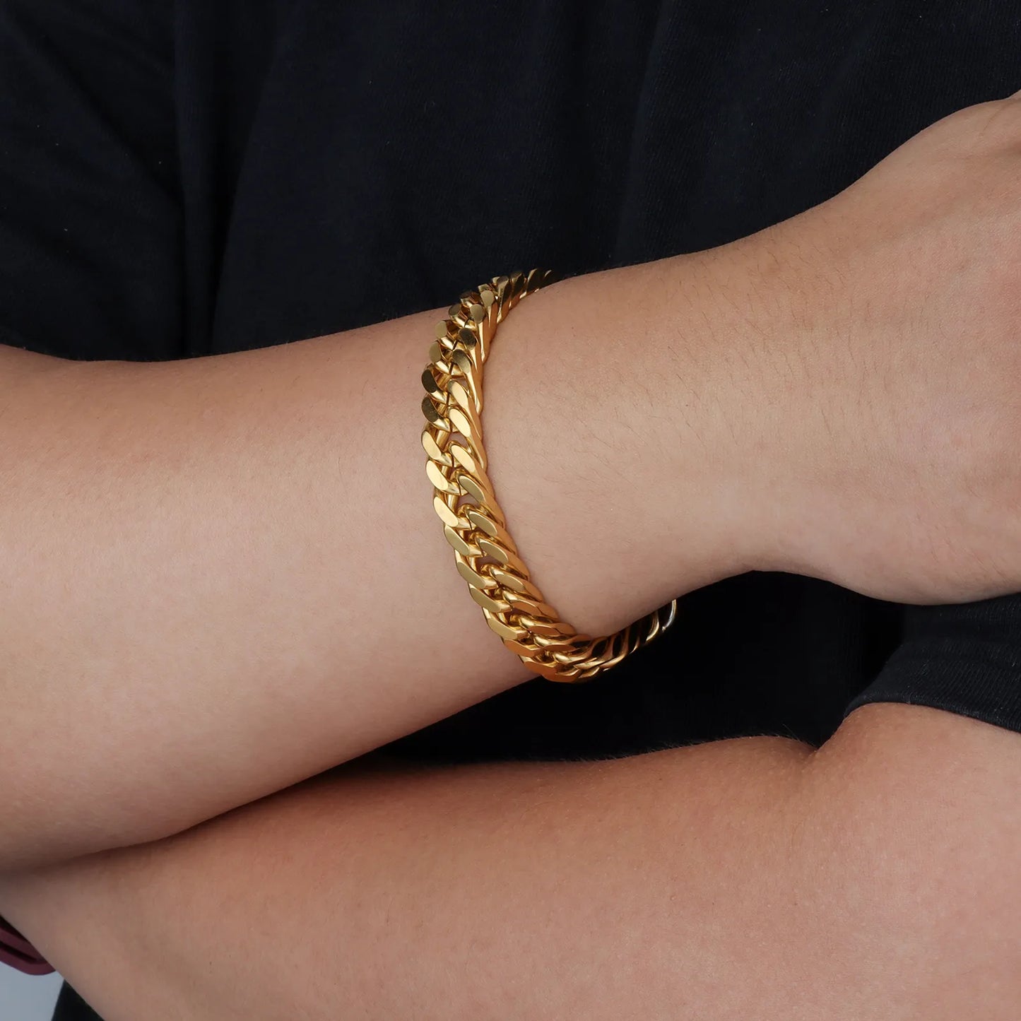 Cuban Link Bracelet for Men | Chunky Vintage Link Jewelry | Ajatine