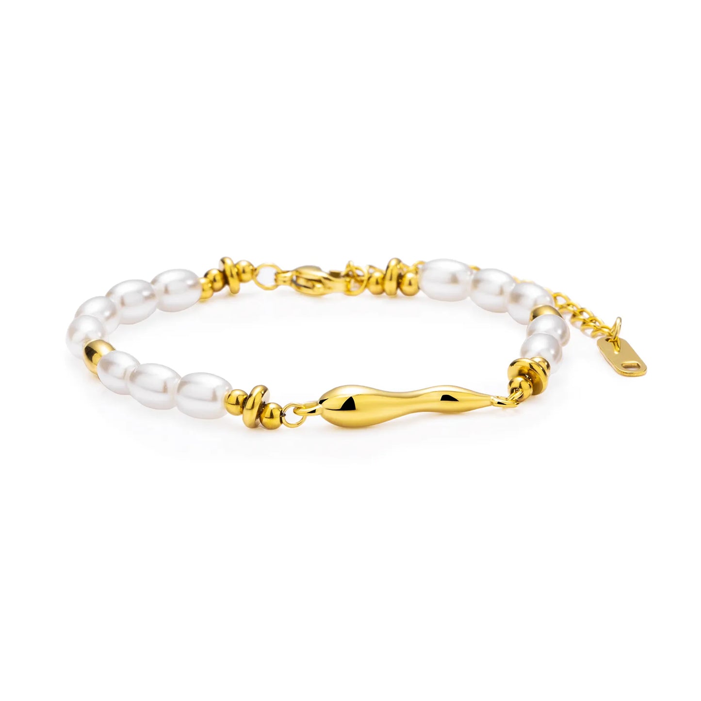 Gold Bracelet for Women | Fashion Pearl Adjustable Bracelet | Ajatine