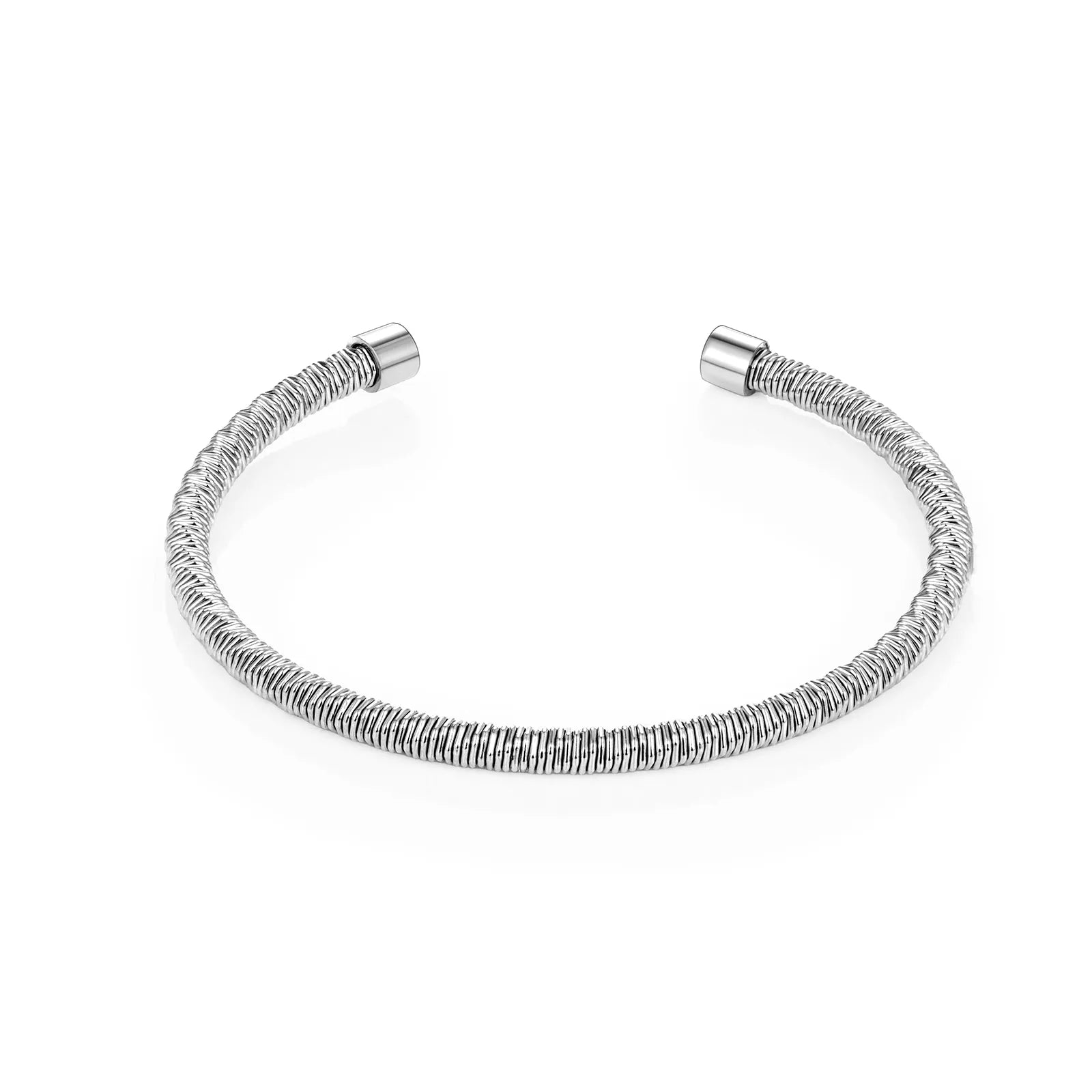 Ajatine silver cuff bracelet, fashion simple style jewelry