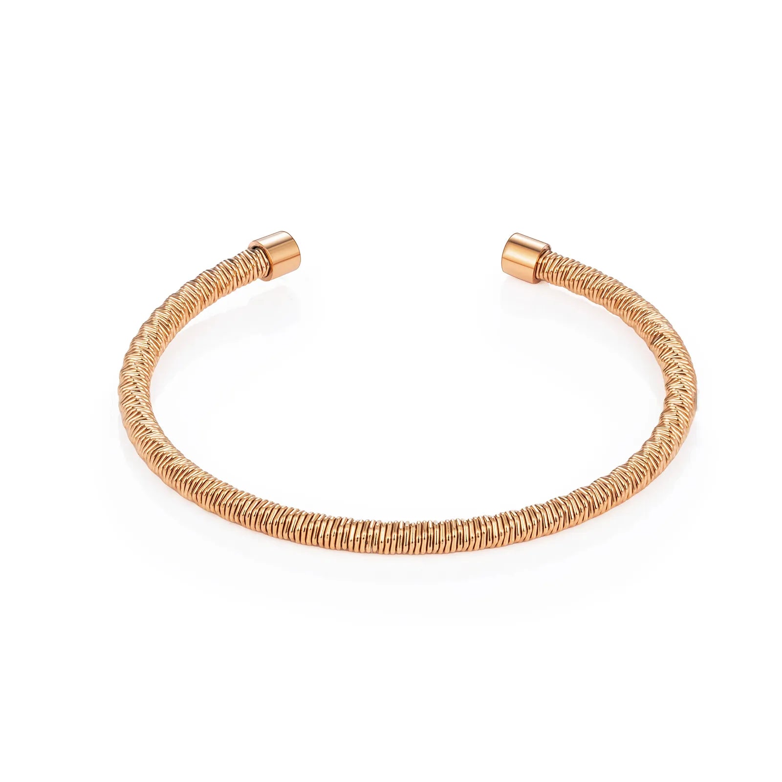 Ajatine rose gold plated cuff bracelet, fashion simple style jewelry