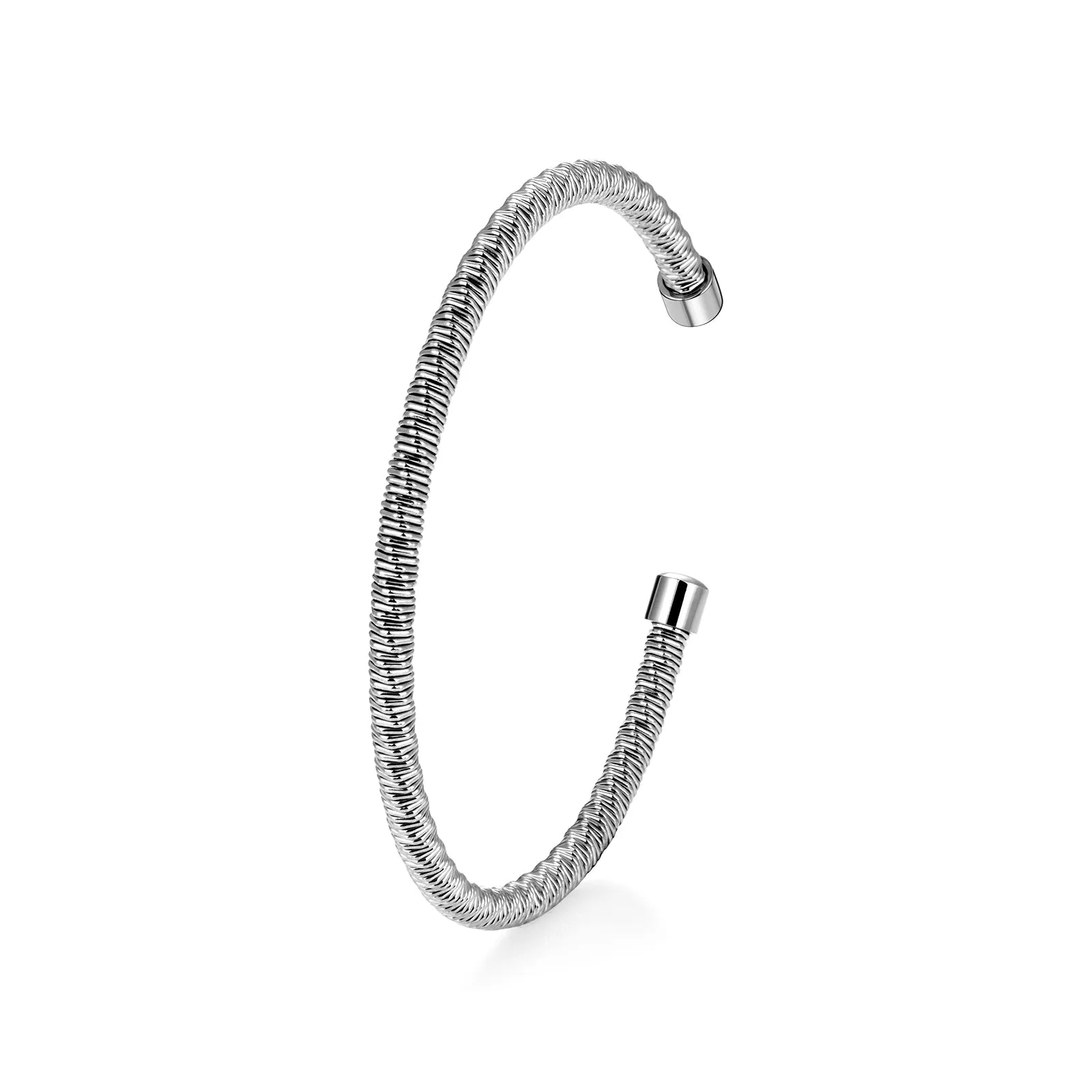 Ajatine silver cuff bracelet, fashion simple style jewelry