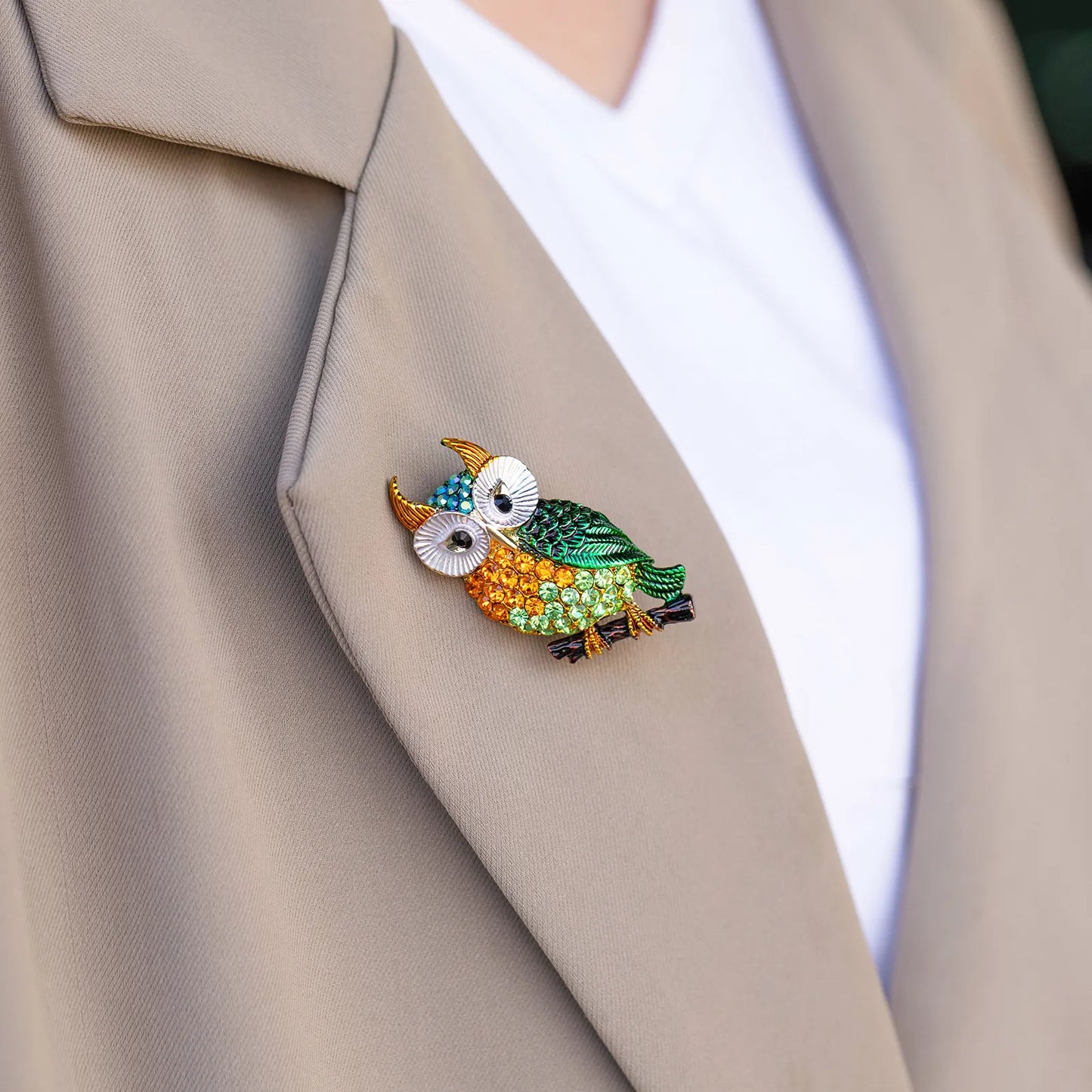 Owl Brooch Pin Antique Jewelry for Women
