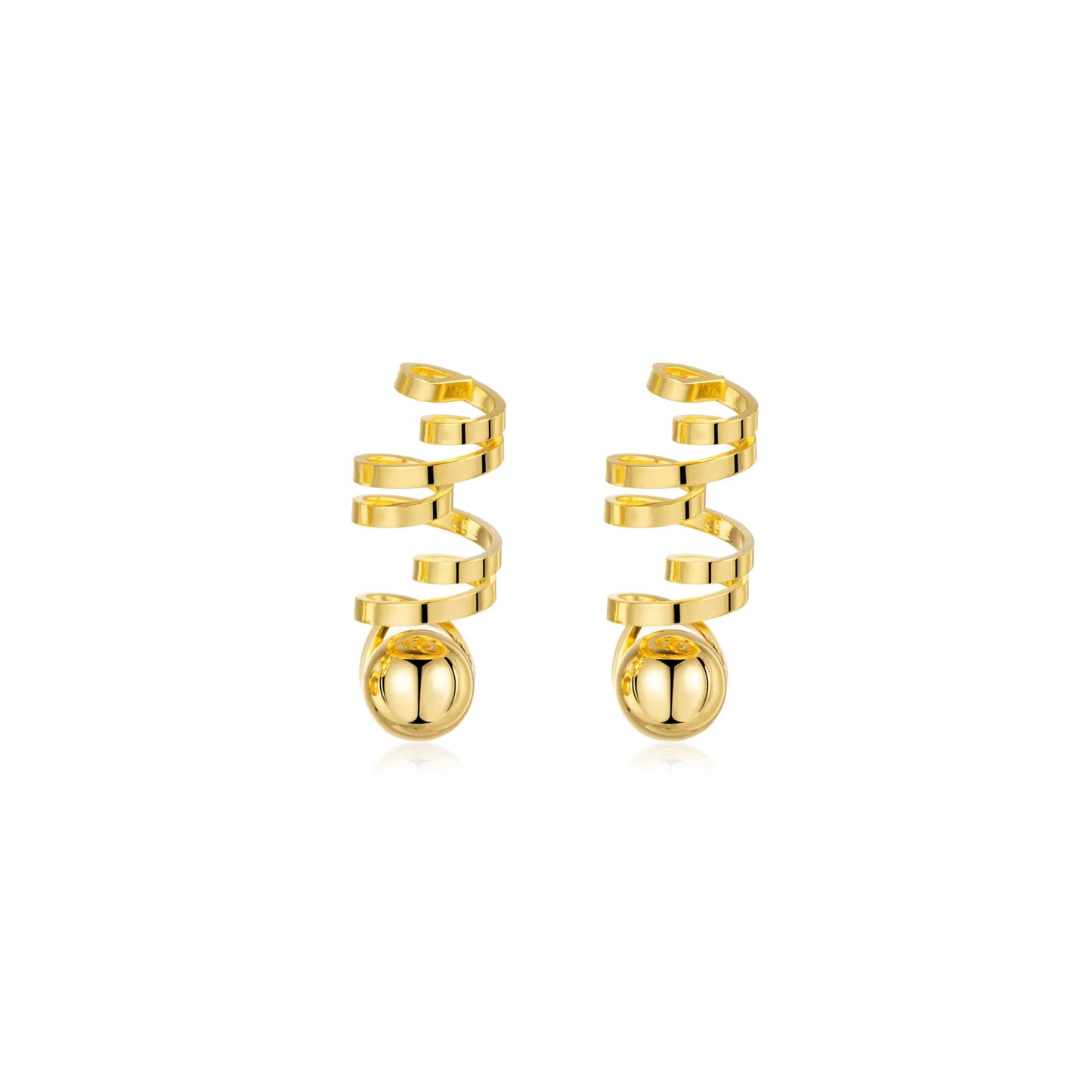 Spiral Twist Dangle Earrings for Women