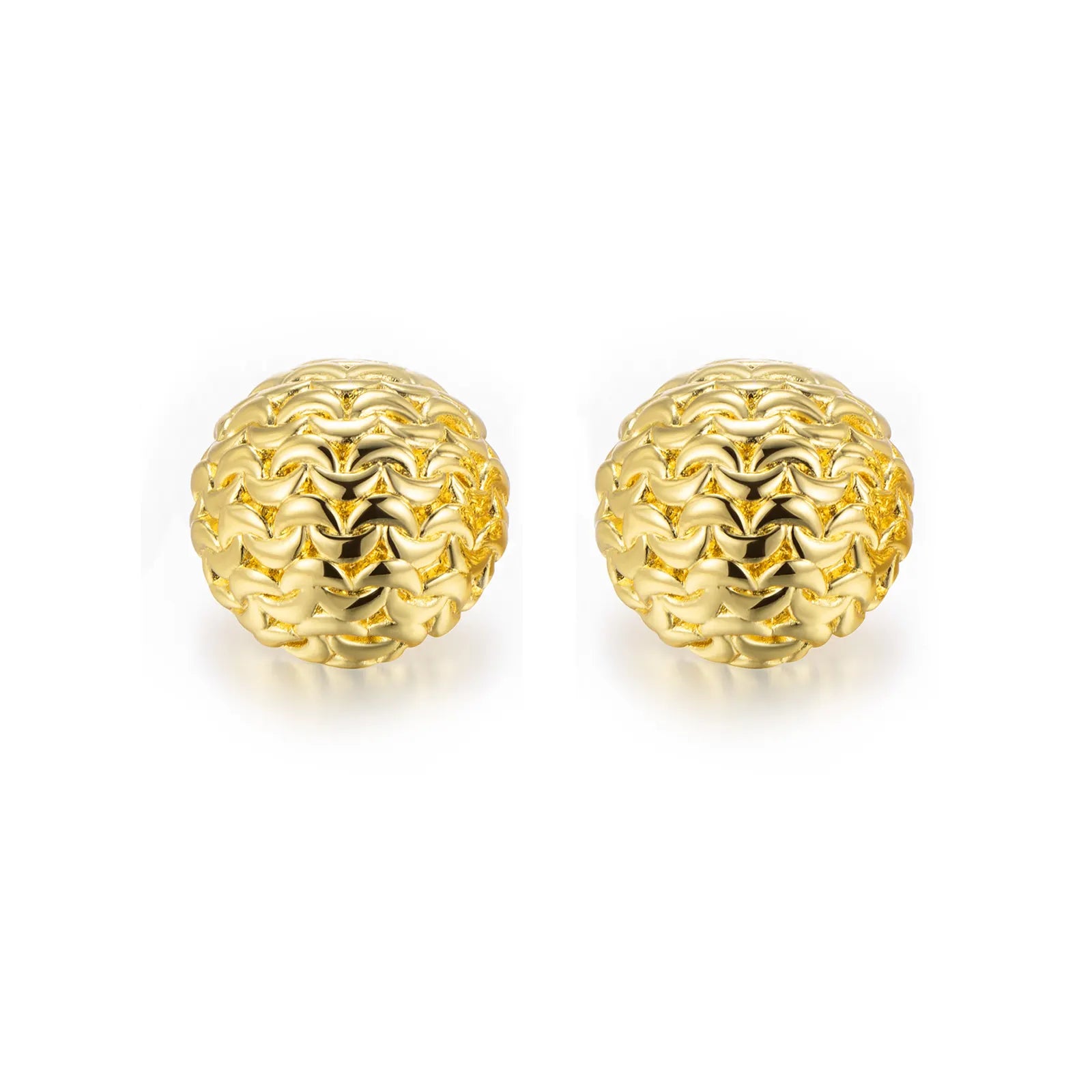 Textured Ball Earrings