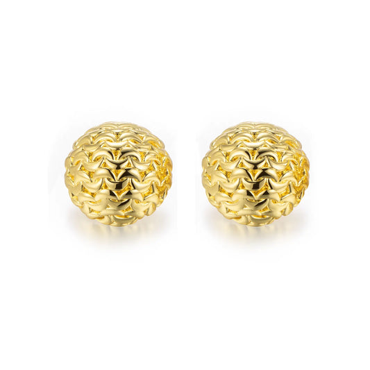 Textured Ball Earrings