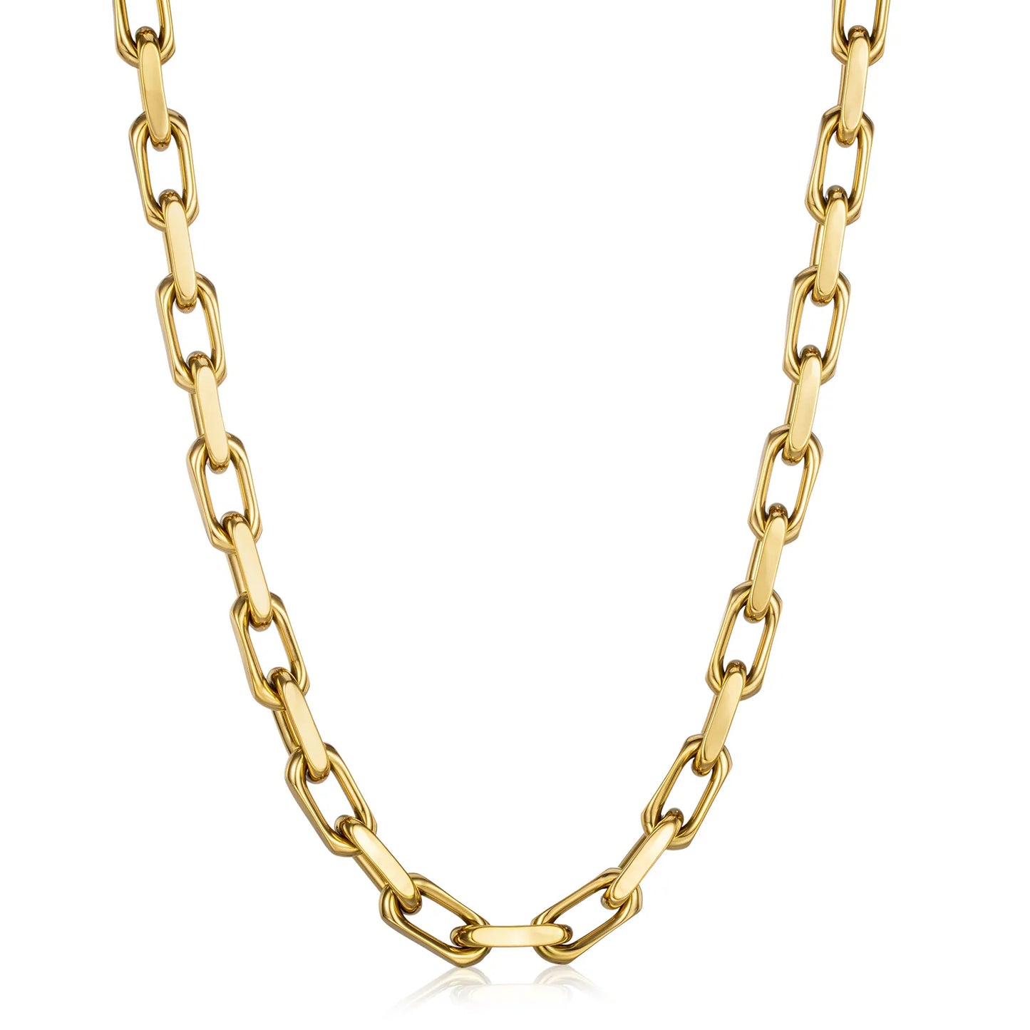 Ajatine Gold Chain Necklace - Silver - toned, minimalist design for daily and party wear