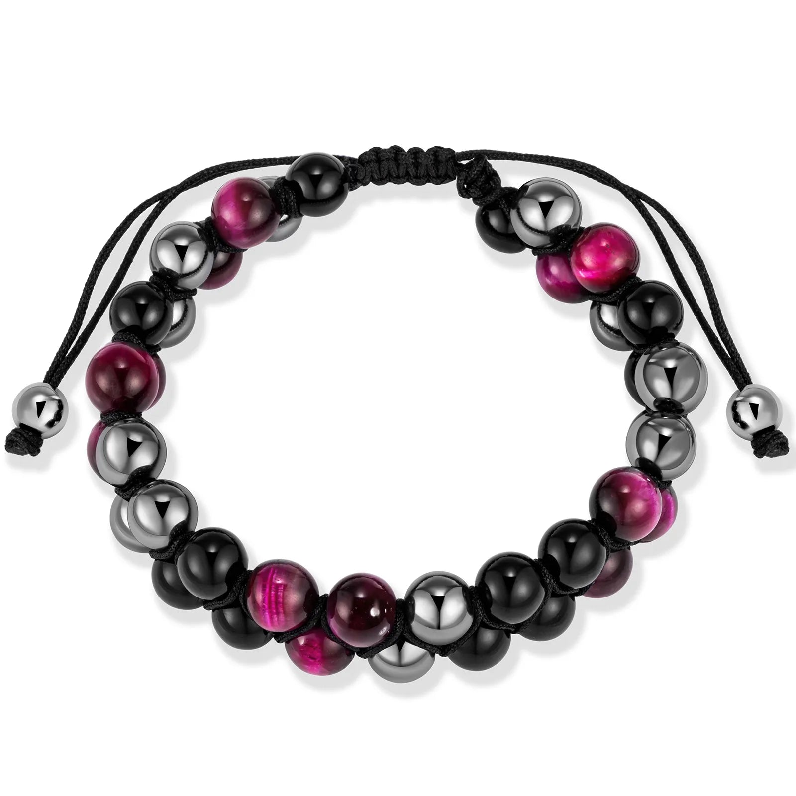 Ajatine double layer beaded bracelet, adjustable design