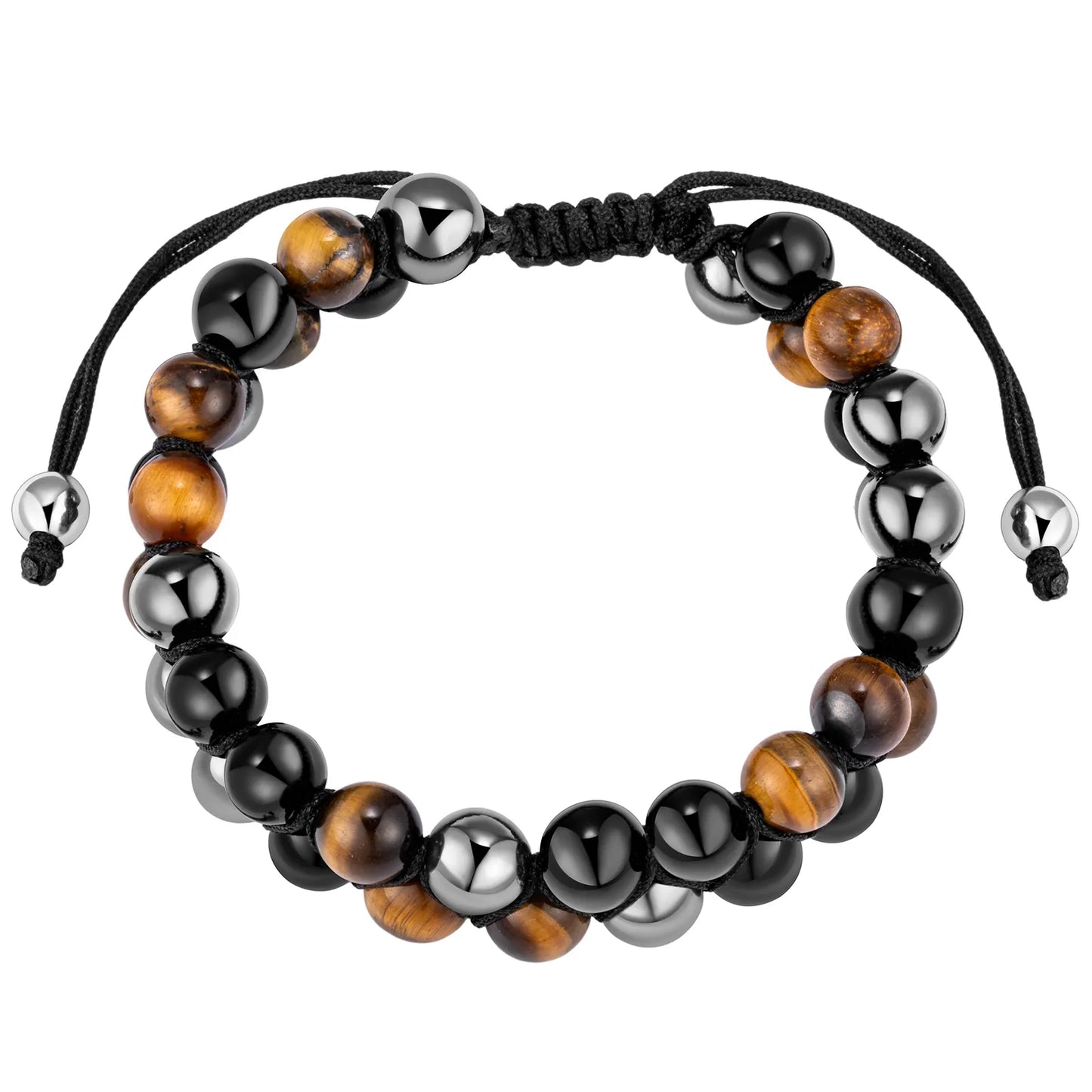 Ajatine double layer beaded bracelet, adjustable design