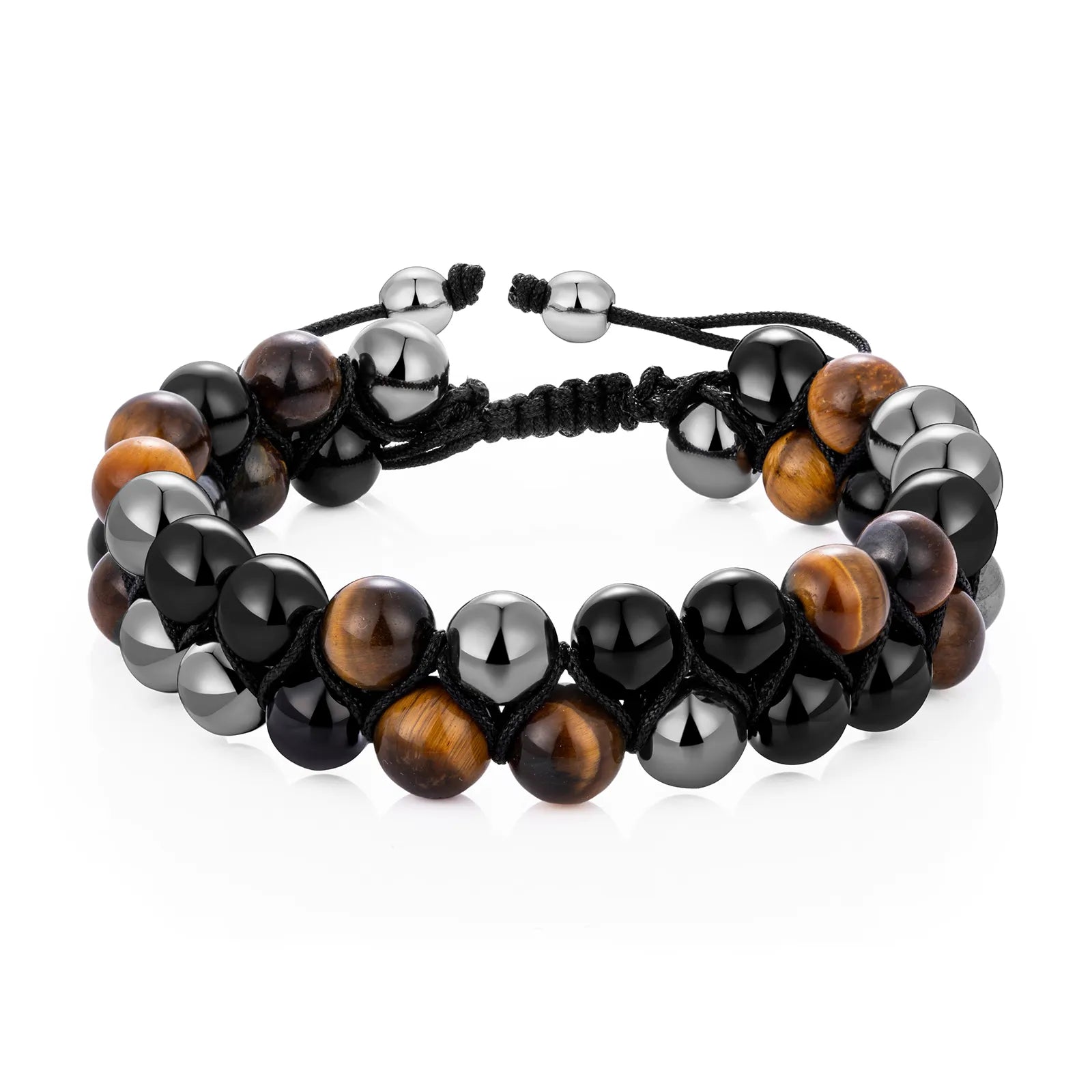 Ajatine double layer beaded bracelet, adjustable design