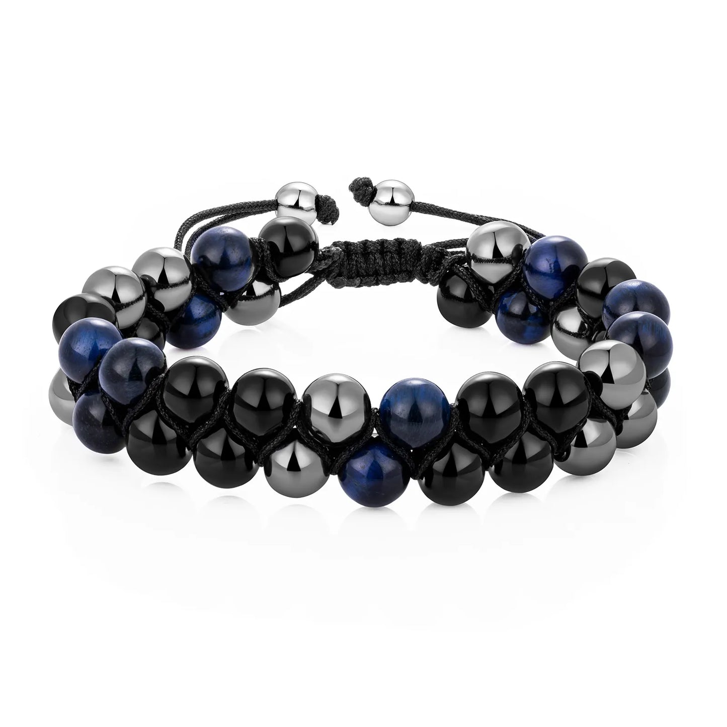 Ajatine double layer beaded bracelet, adjustable design