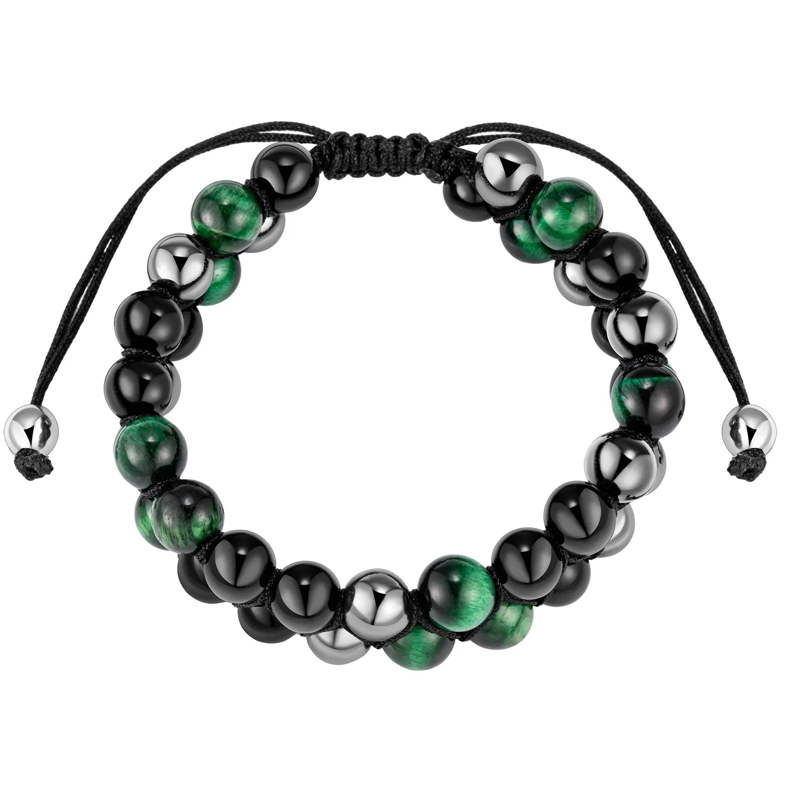Ajatine double layer beaded bracelet, adjustable design