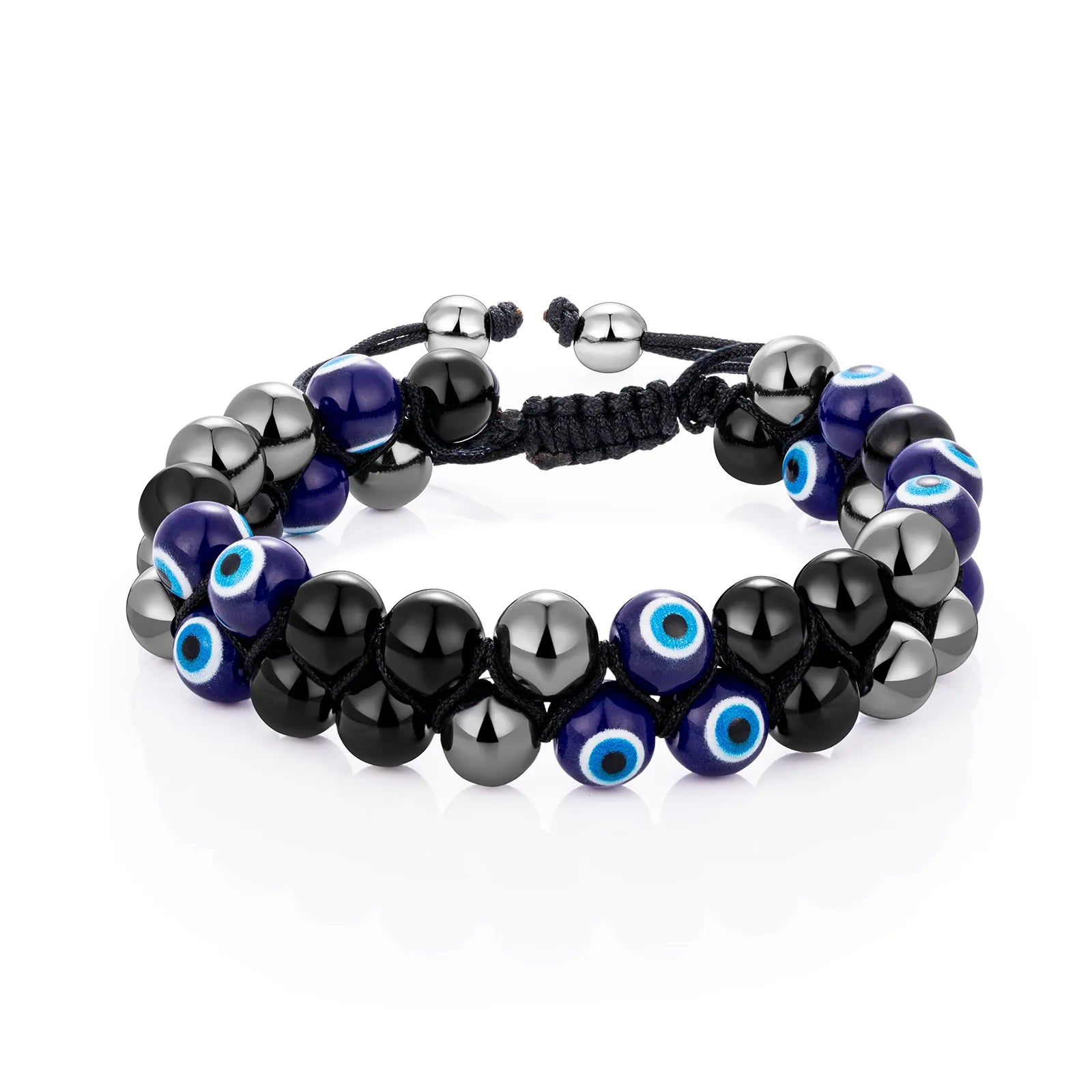Ajatine double layer beaded bracelet, adjustable design