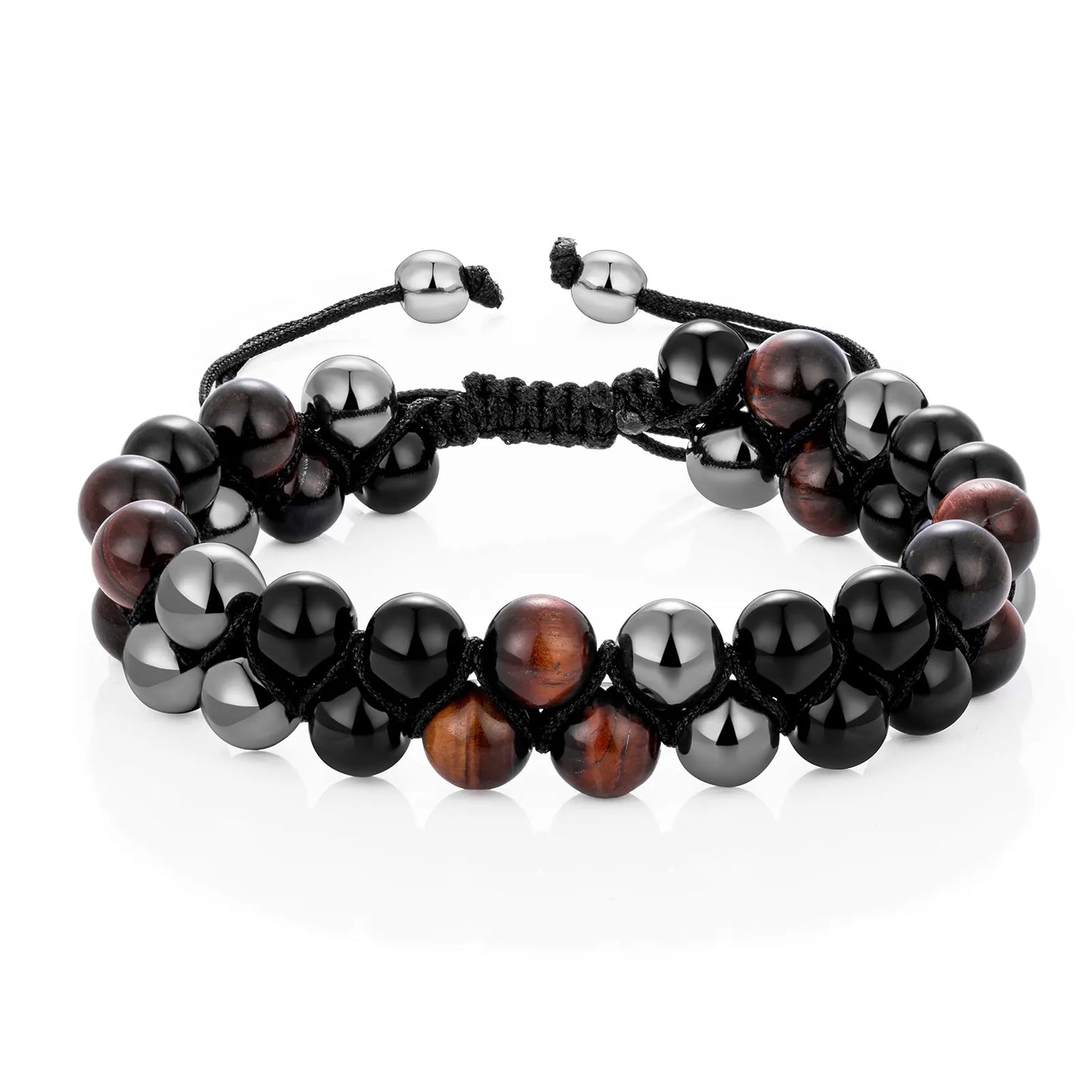 Ajatine double layer beaded bracelet, adjustable design