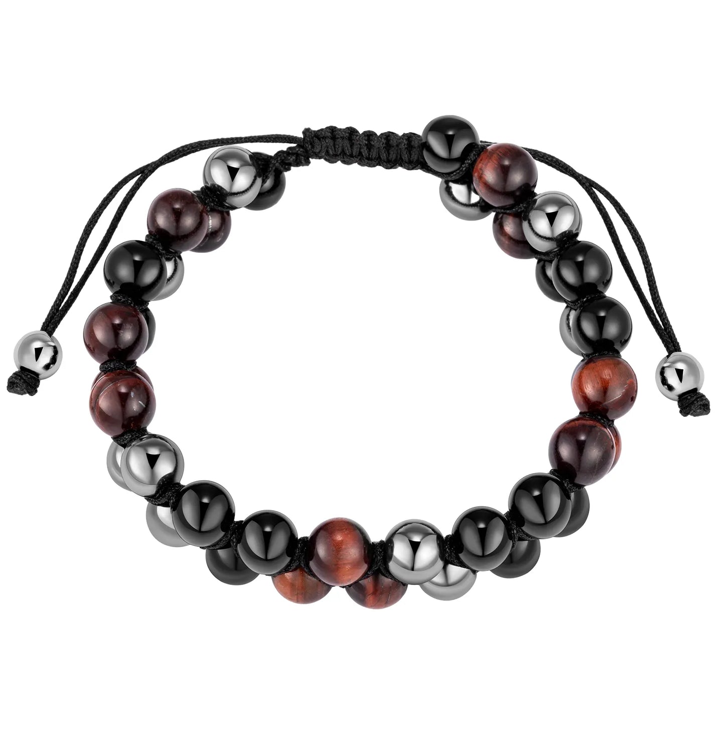 Ajatine double layer beaded bracelet, adjustable design