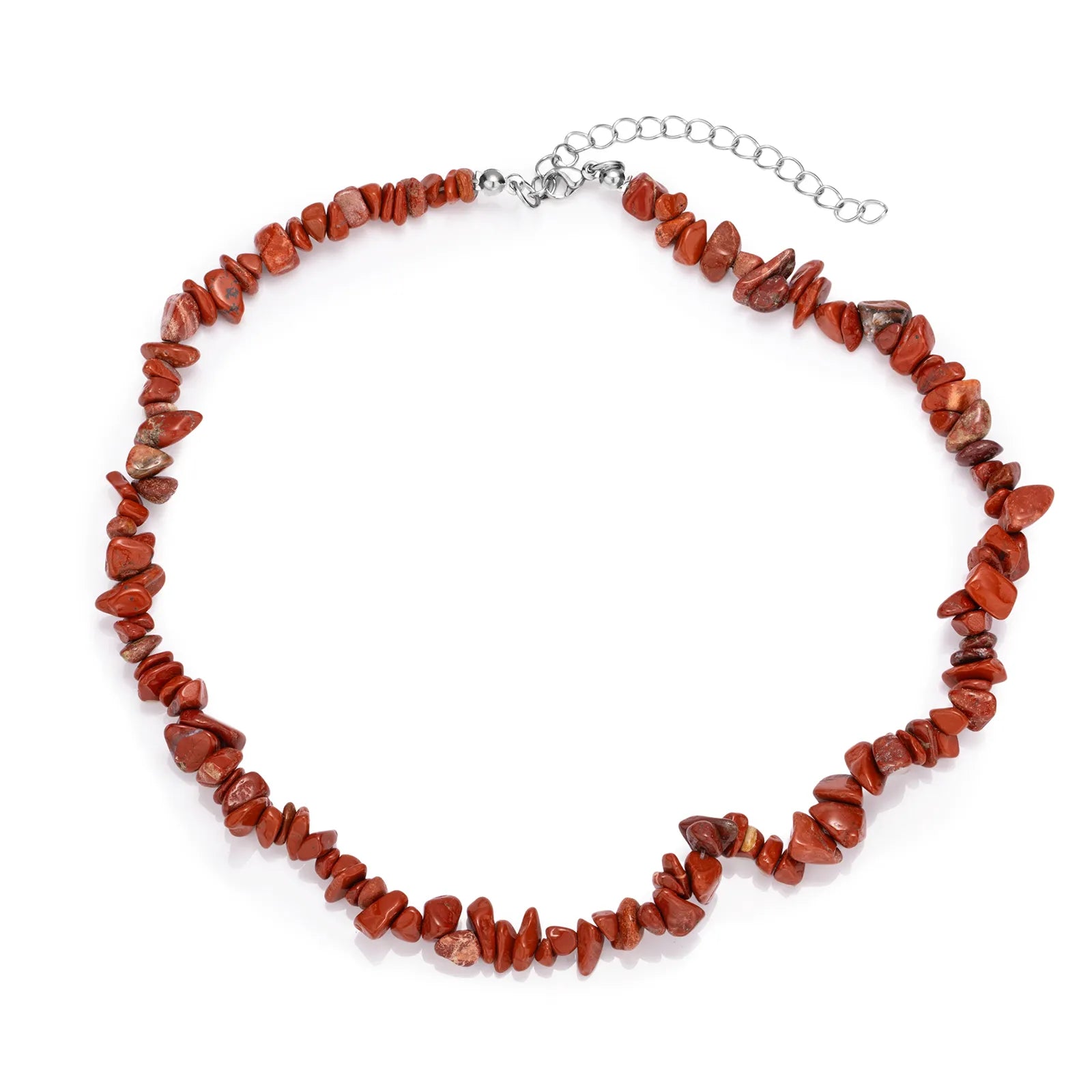 Red stone necklace for bohemian style and daily wear.