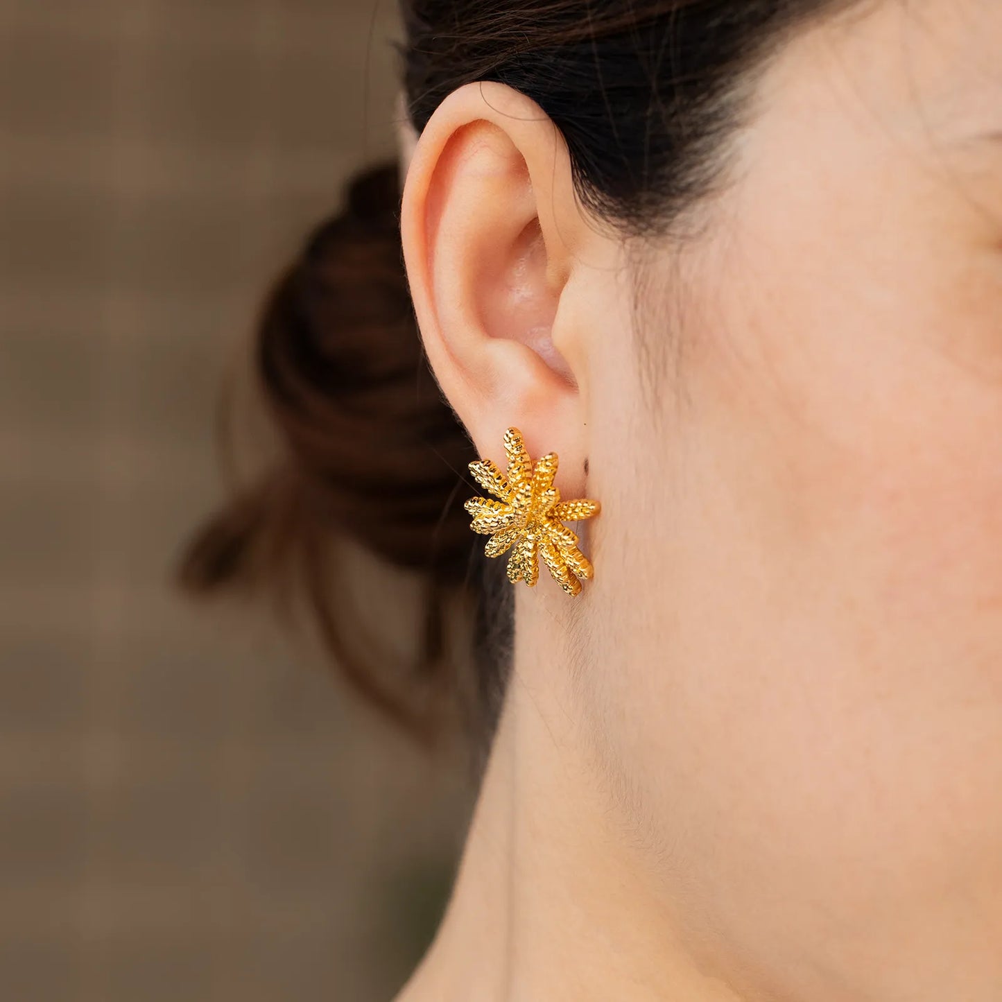 Wheat Earrings - Vintage Gold Tone Design for Women | Ajatine